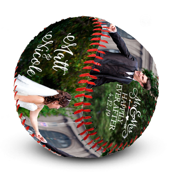 Personalised custom picture perfect softball ideas for wedding favors hanukkah gift