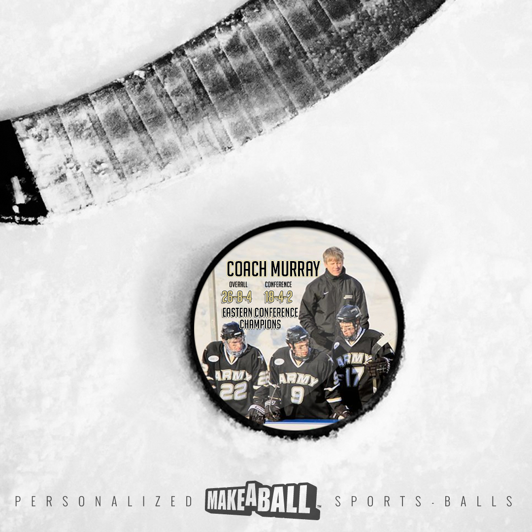 Personalized hockey puck gift for your coach